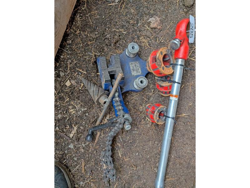 Ridgid Threader/Reamer & Pipe Vise