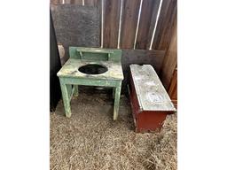 Antique Wash Stand & Bench
