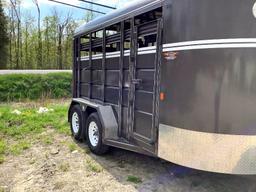 2020 Corn Pro 14' Livestock Trailer - Like New, Has Ownership