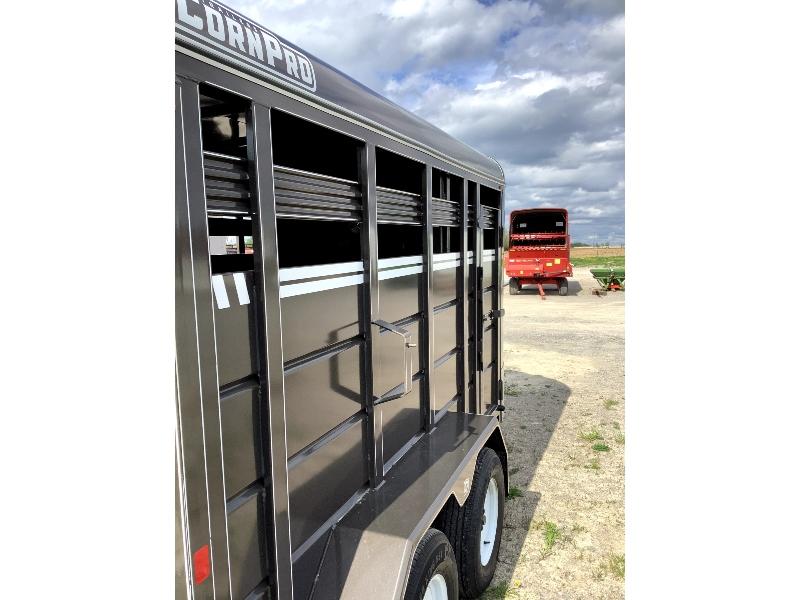 2020 Corn Pro 14' Livestock Trailer - Like New, Has Ownership