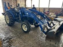 New Holland TC45D Tractor With 17LA Loader & New Holland Backhoe