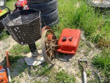 Steel Wheels, Marine Tank, Metal Planter