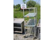 Metal Rack on Wheels