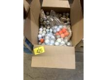 Box of Golf Balls, Etc.