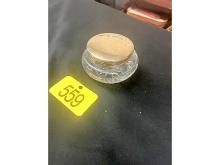Dresser Jar With Sterling Top