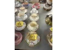 Row of Cups & Saucers