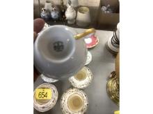 Row of Cups & Saucers