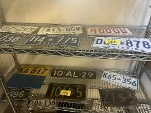 Shelf of License Plates
