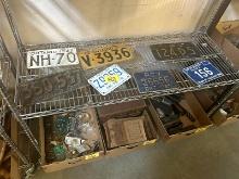Shelf of License Plates
