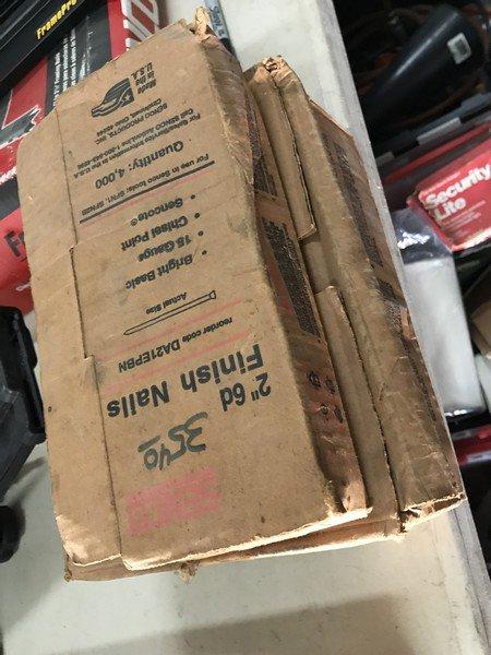 BOXES ASSORTED NAILS FOR NAILERS