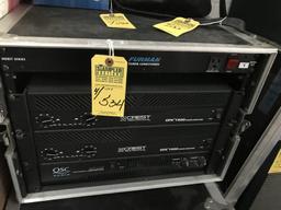 PIECES - 1- FURMAN M-8 POWER CONDITIONER / 1- QSC RAX-2450 AUDIO POWER AMP / 2- CREST CPXC-1500 POWE