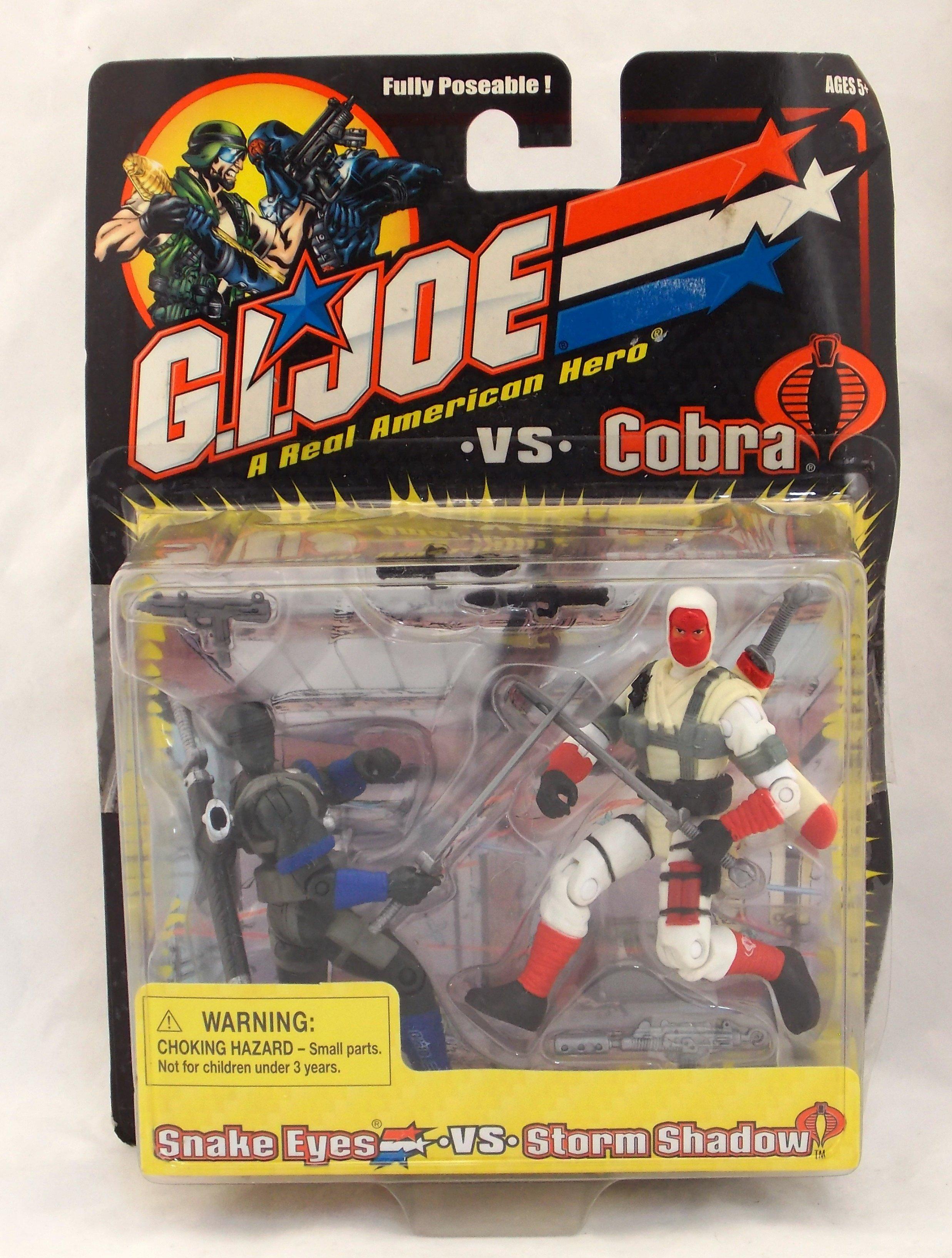 GI Joe Vs Cobra Snake Eyes Vs Stormshadow Carded Figure w/ Bonus Video