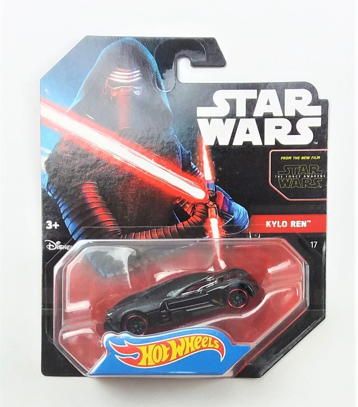 Kylo Ren Hot Wheels Star Wars Character Cars Die Cast Collectible Vehicle