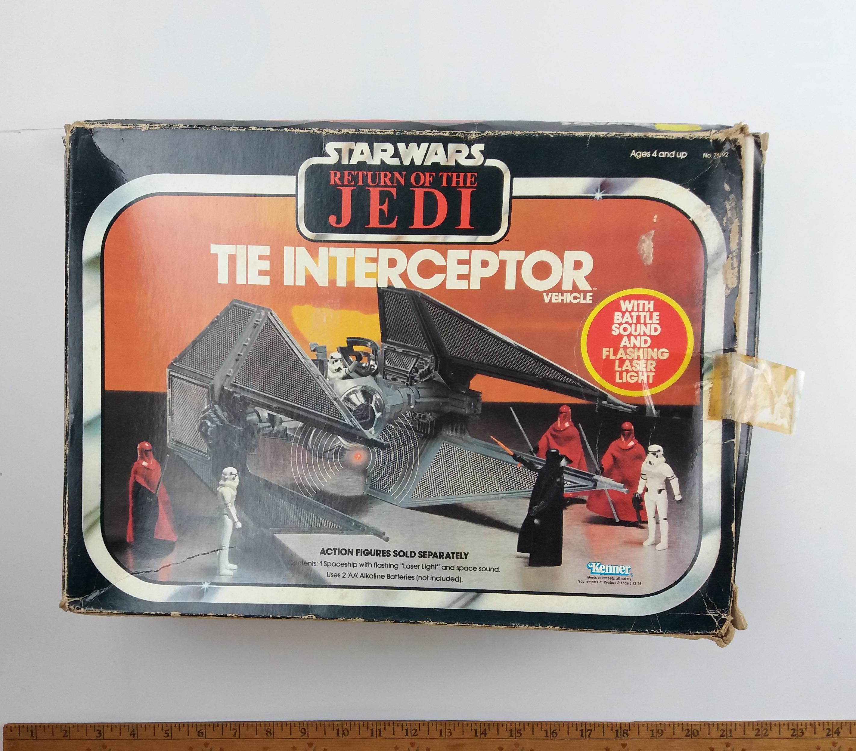 Star Wars TIE Interceptor Vehicle Vintage Empire Strikes Back