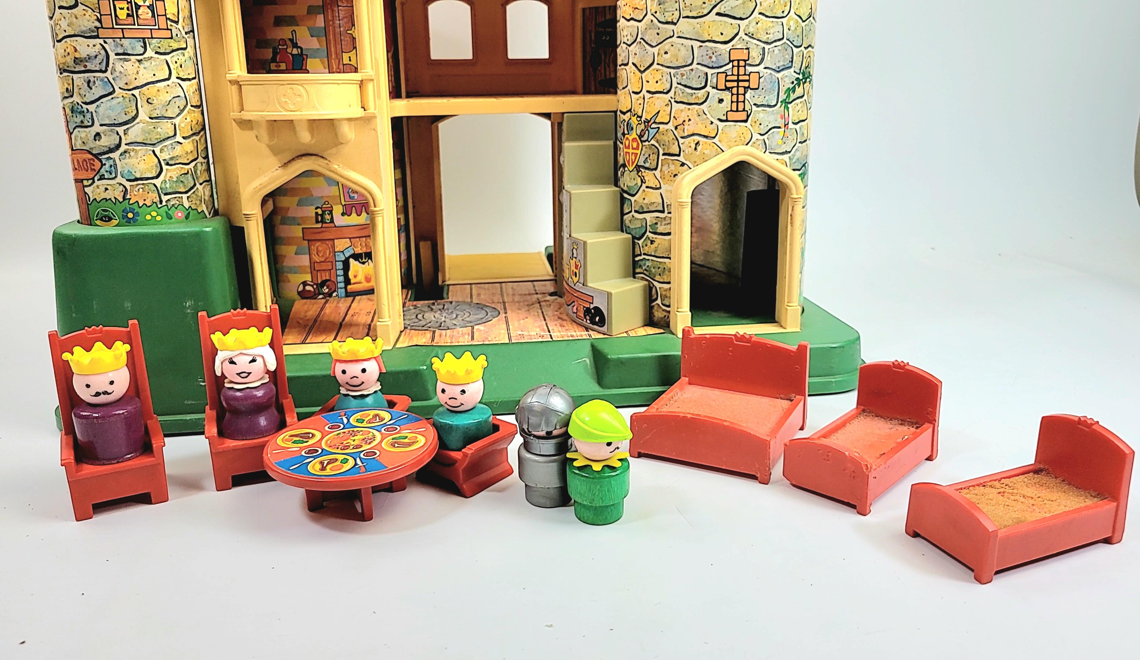 Fisher Price #993 Castle Vintage Toy Grouping