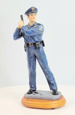 Vanmark Blue Hats Of Bravery "Ready And Waiting" Limited Edition Police Figurine