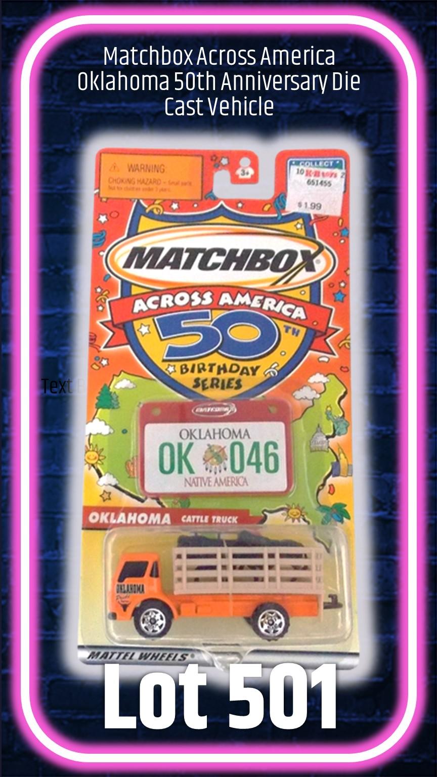 Matchbox Across America Oklahoma 50th Anniversary Die Cast Vehicle