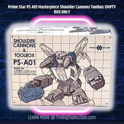 Prime Star PS A01 Masterpiece Shoulder Cannons Toolbox EMPTY BOX ONLY