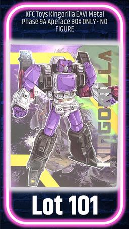 KFC Toys Kingorilla EAVI Metal Phase 9A Apeface BOX ONLY - NO FIGURE