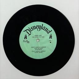 Disneyland Goofy And The Mouse Factory 33 1/3 RPM Vinyl Record