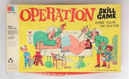 1965 Milton Bradley Operation Skill Game in Box