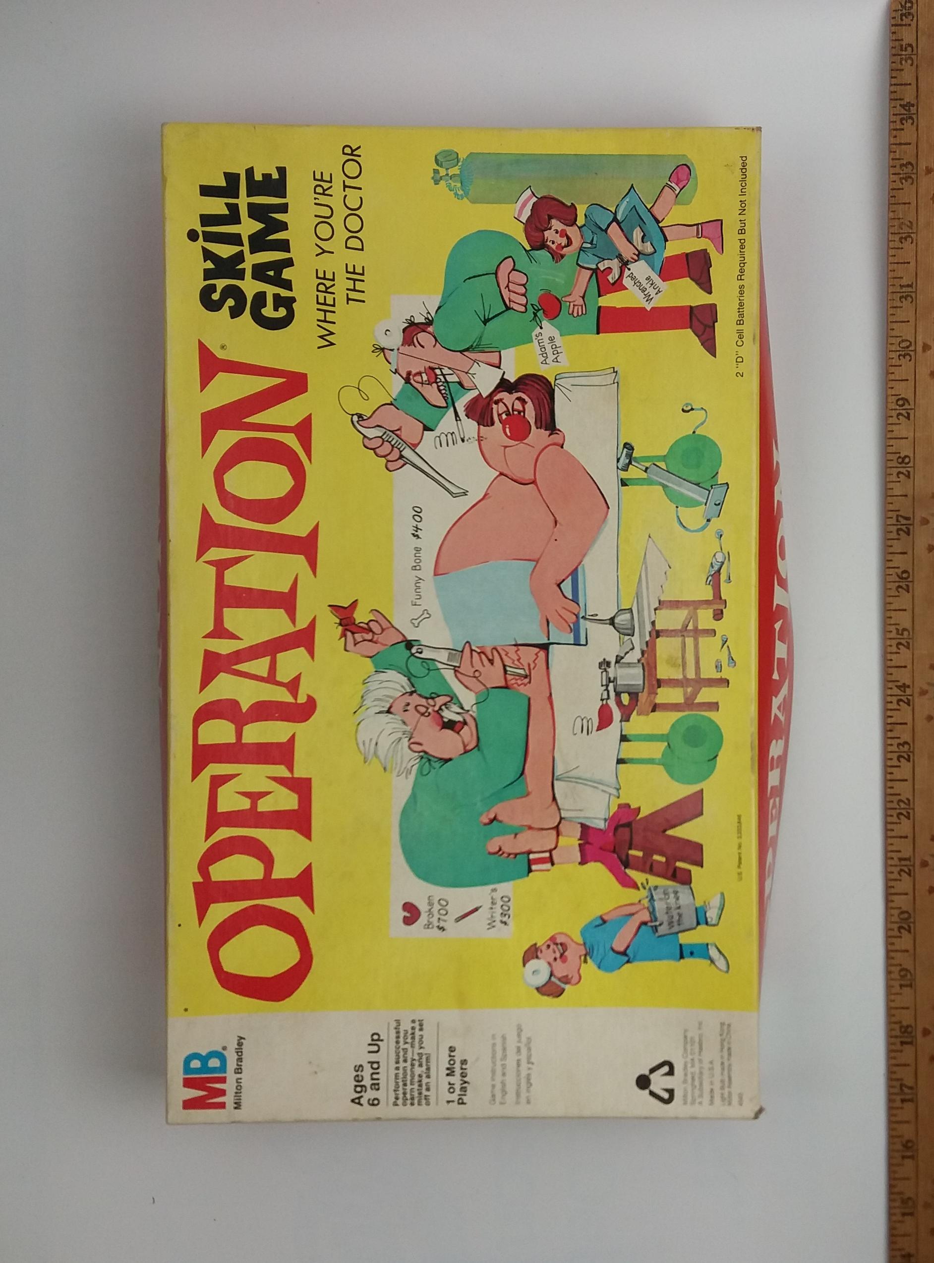 1965 Milton Bradley Operation Skill Game in Box