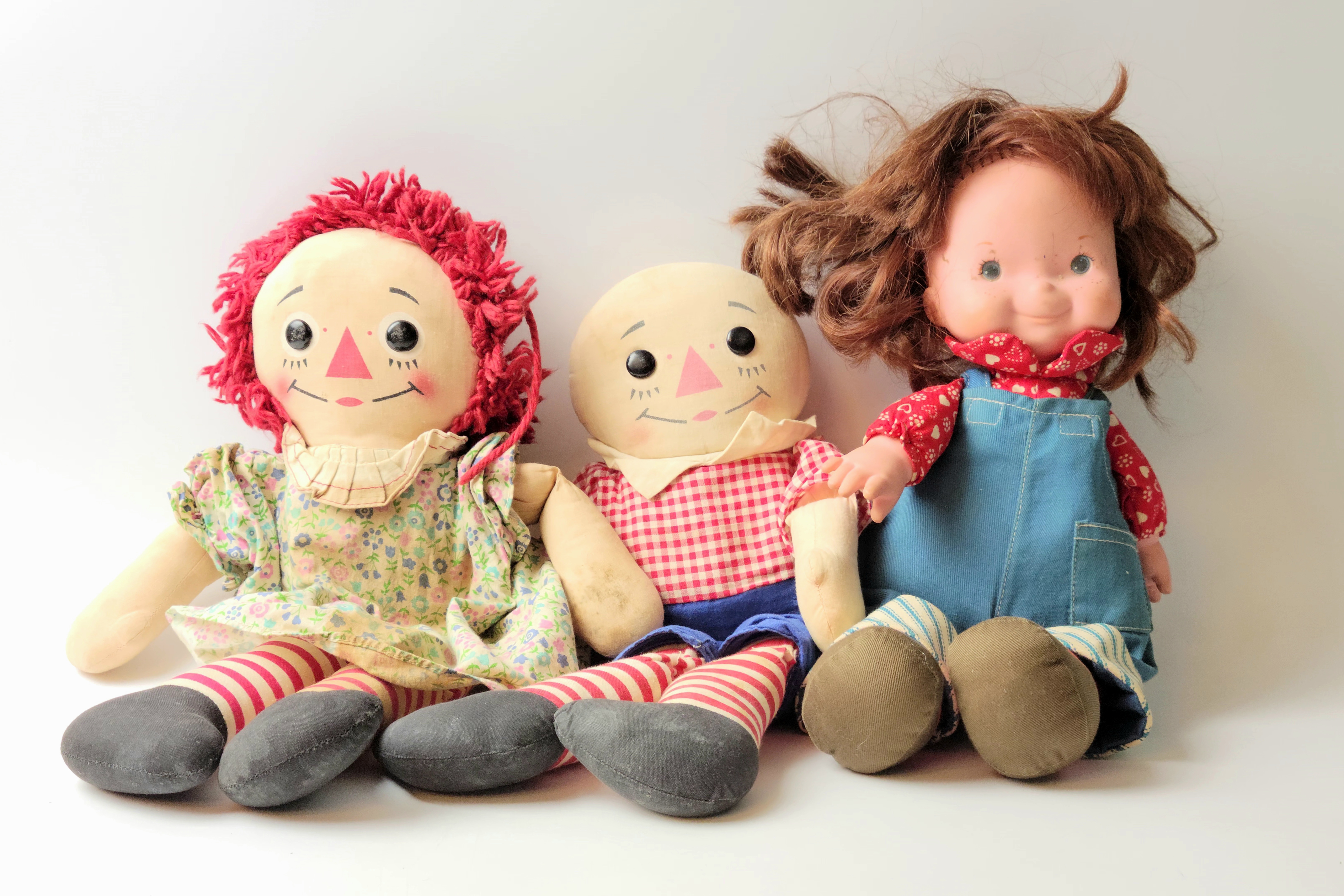 Vintage Raggedy Ann & Andy / My Friend Audrey Doll Grouping