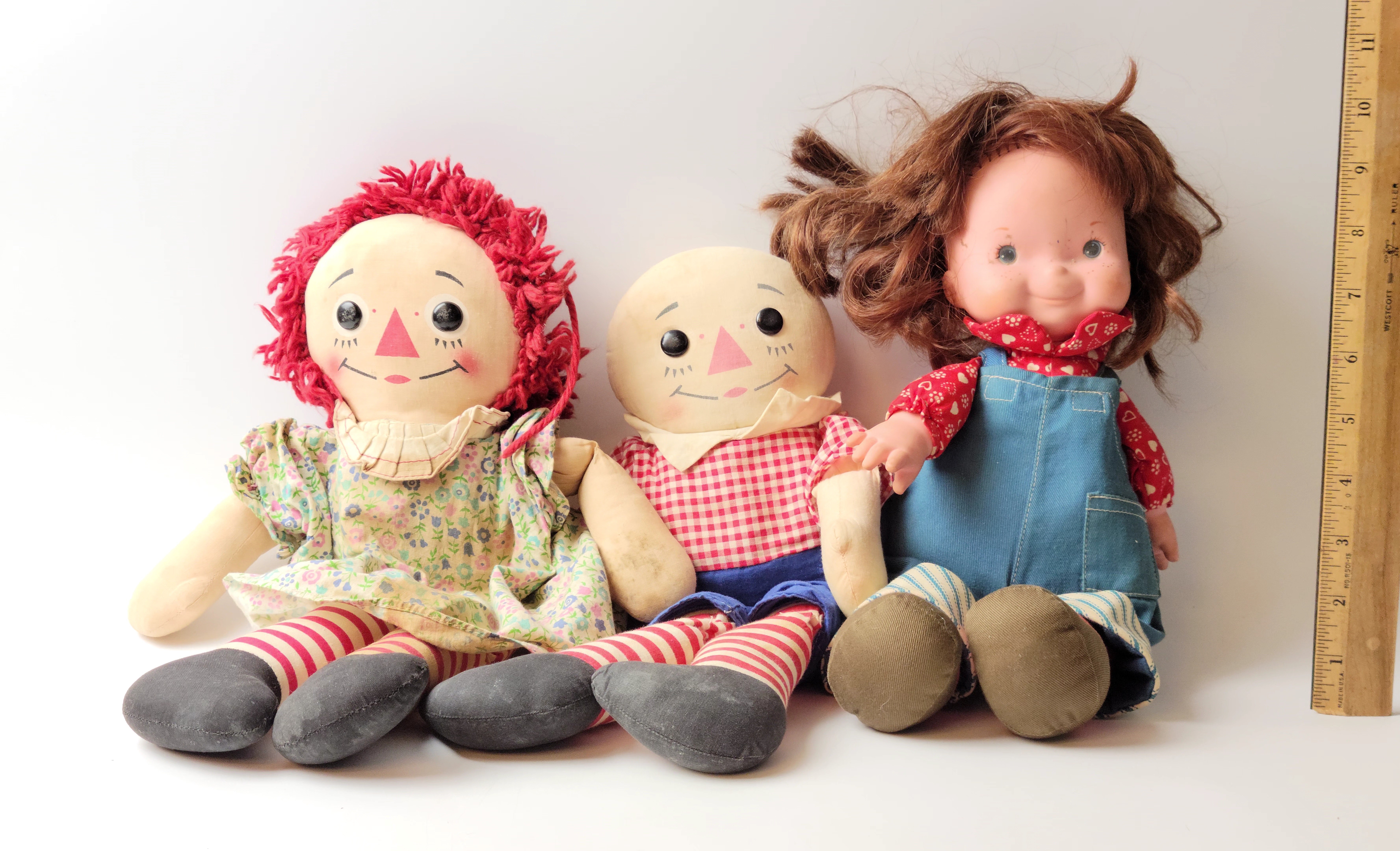 Vintage Raggedy Ann & Andy / My Friend Audrey Doll Grouping