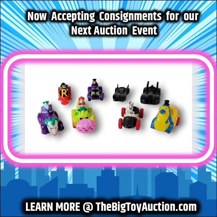 DC Comics Batman Animated Series Miniature McDonalds' Toys Vehicle Grouping