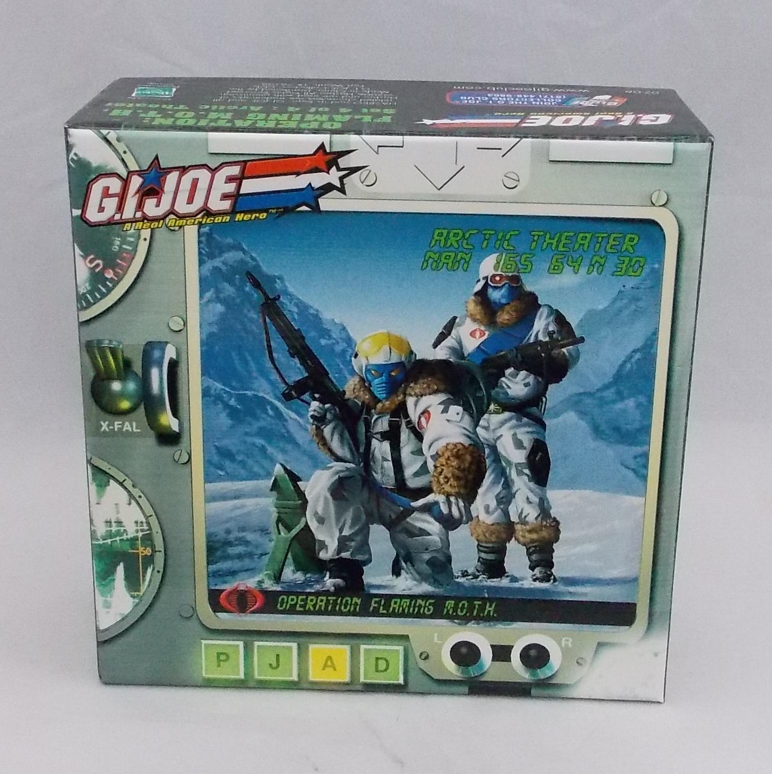 Flaming M.O.T.H.  Arctic Theater G.I. Joe Collector's Club Display Box