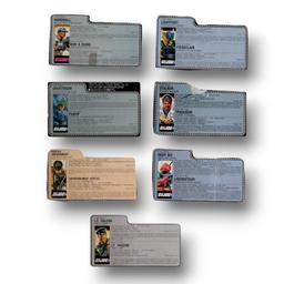 Vintage GI Joe Canadian Collectible File Card Grouping
