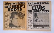 Vintage Elvis Presley “Fake News” Tabloid Lot – Weekly World News & Globe Covers