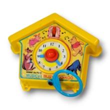Vintage Walt Disney Productions Winnie the Pooh Musical Busy Koo-Koo Clock Toy