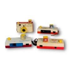 Vintage Fisher Price Children's Toy Camera Grouping