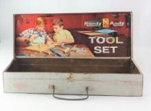 Vintage Handy Andy Tool Set Tin Box by Skil-Craft Corp. Chicago.