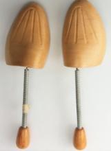 Antique Wooden Shoe Trees – Marked “Made in W. Germany” with Spring Handles