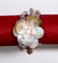 Vintage Floral Bracelet w/ Glass Beads & Stones – Mid-Century Costume Jewelry