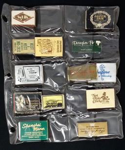 Vintage Advertising Matchbooks – Ephemera & Tobacciana Grouping – Assorted Sheet