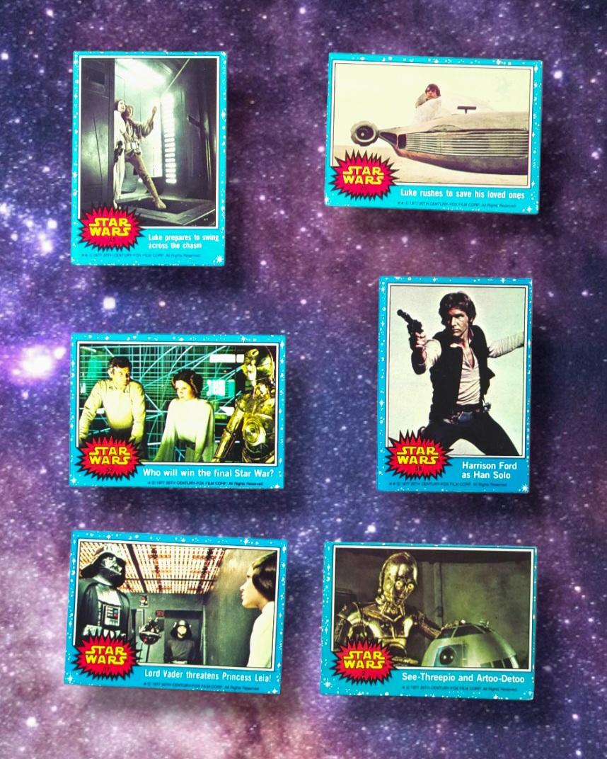 1977 Star Wars Topps Trading Cards Grouping