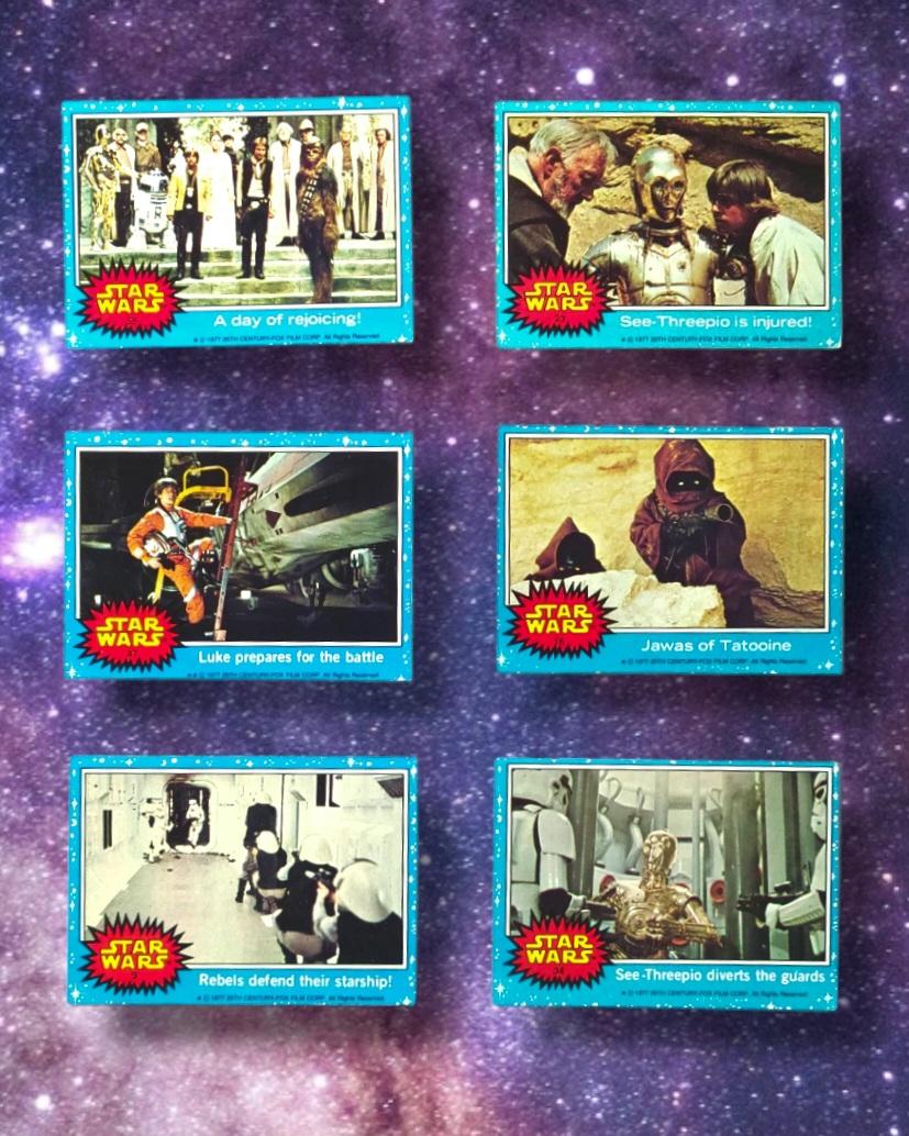 1977 Star Wars Topps Trading Cards Grouping
