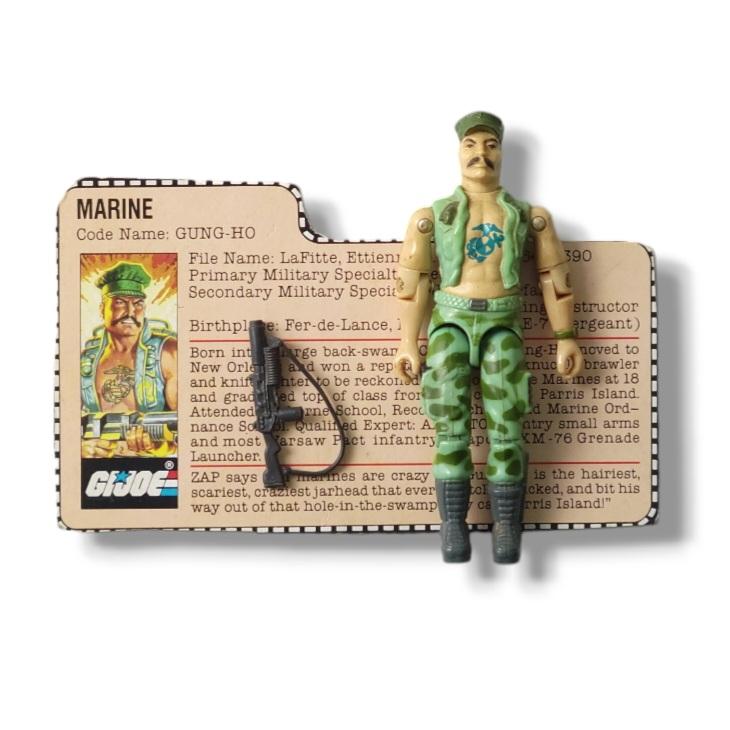 Gung-Ho 1983 G.I. Joe Toy Action Figure w/ File Card