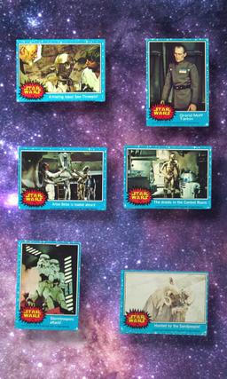1977 Star Wars Topps Trading Cards Grouping