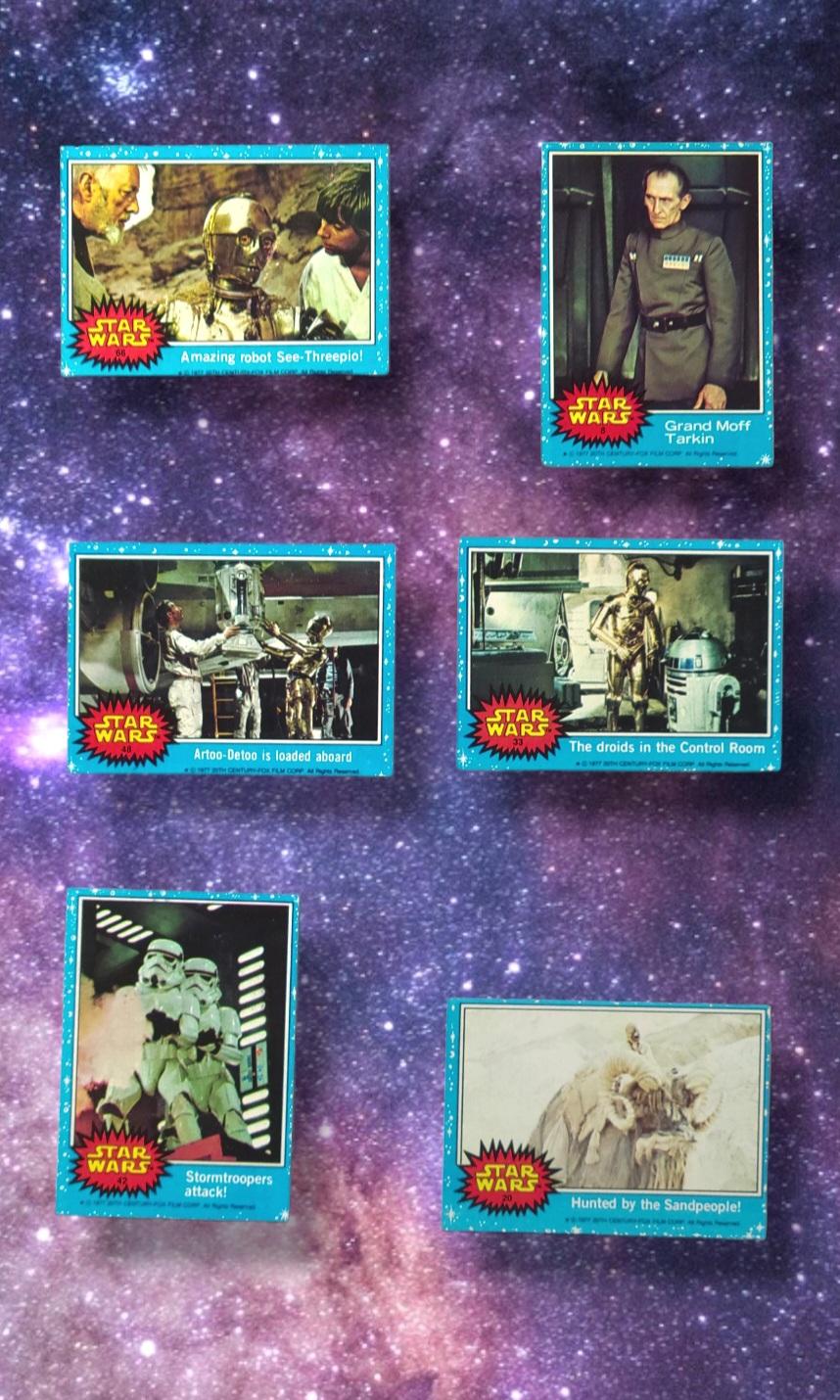 1977 Star Wars Topps Trading Cards Grouping