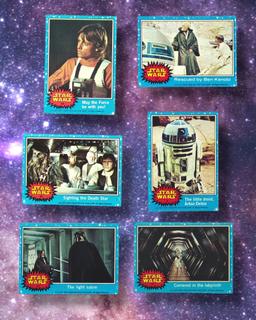 1977 Star Wars Topps Trading Cards Grouping