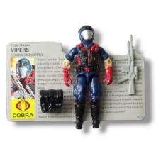 GI Joe 1986 Cobra Viper Action Figure Toy Complete w/ FileCard