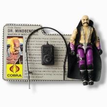 GI Joe 1986 Dr. Mindbender Action Figure Toy Complete w/ FileCard