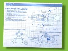 GI Joe Dreadnok Swampfire Helicopter/Attack Boat  Vehicle Toy Vintage Hasbro Blueprints/Instructions