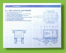 GI Joe Coastal Defender Vehicle/Playset Toy Vintage Hasbro Blueprints/Instructions