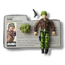 GI Joe 1986 General Hawk Action Figure Toy Complete w/ FileCard