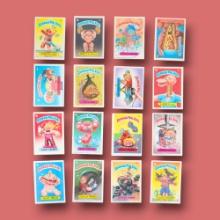 Vintage 80s Garbage Pail Kids Topps Trading Sticker Card Grouping